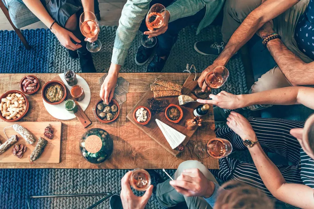 French aperitif table