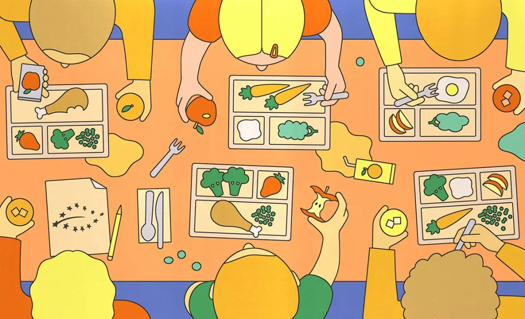 Green lines: Organic food on our children’s plates 