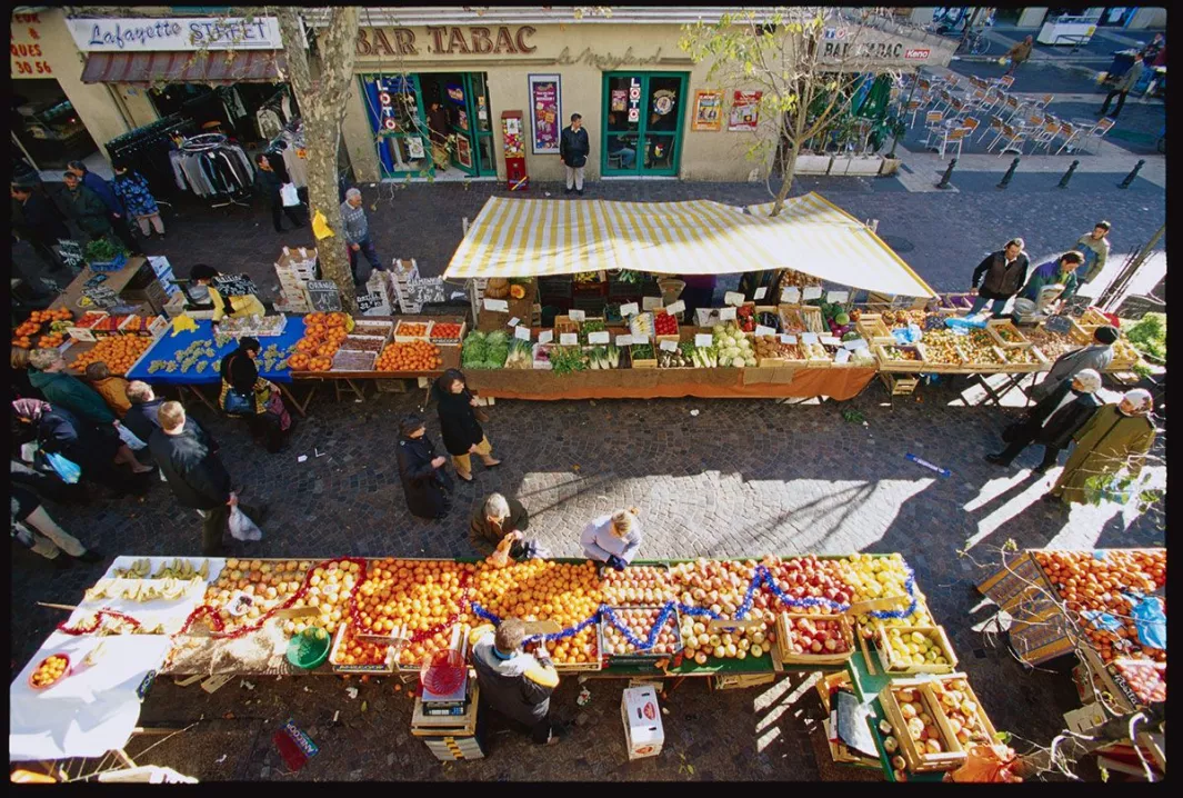 Französischer Wochenmarkt