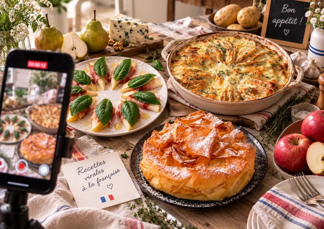 Presentación de los tres platos. 