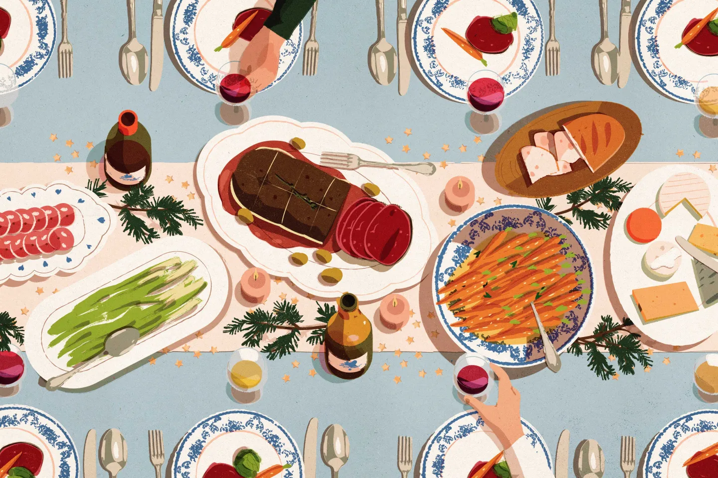 French Festive Table