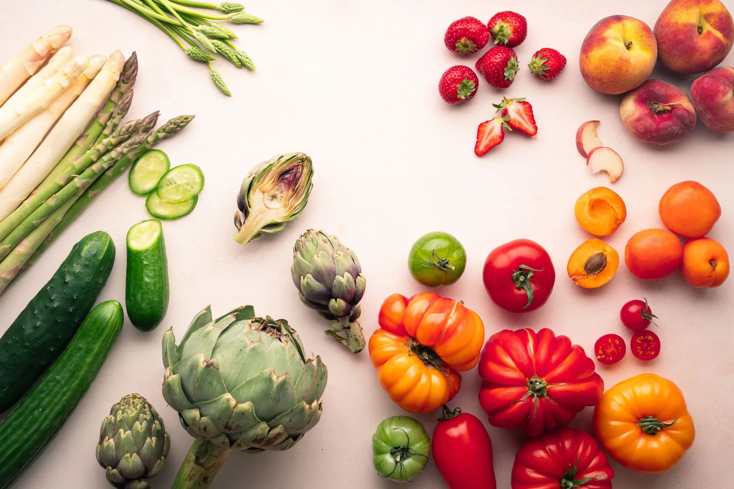 Summer fruit and veg