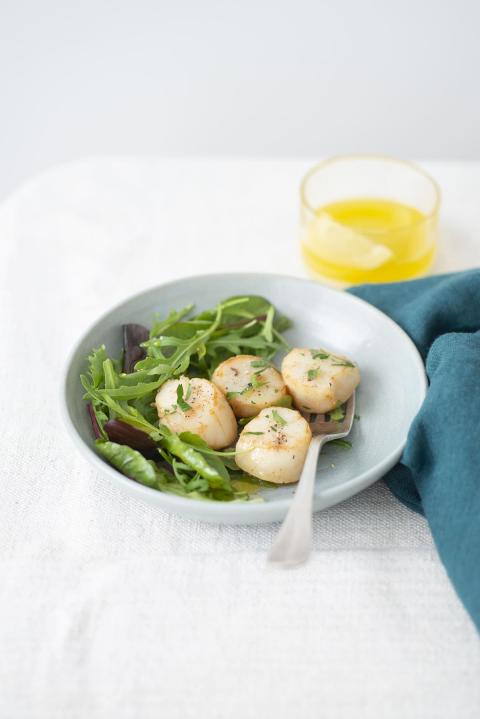 Fried king scallops recipe