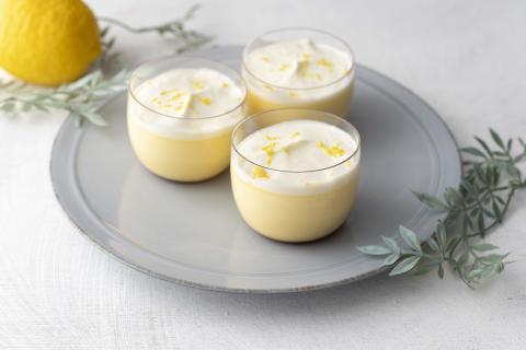 Creme caramel au citron