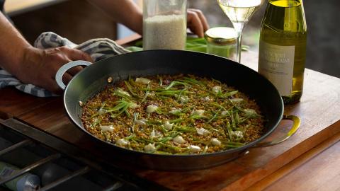 Paella de pato