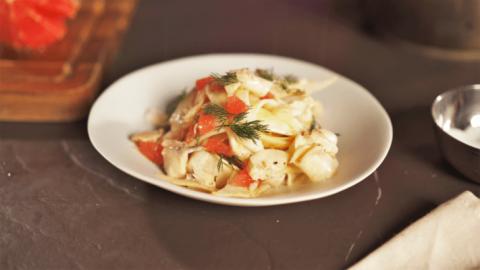Ribbons of celeriac