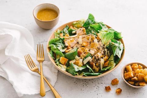 Ceasar salad with chicken and herbes de Provence