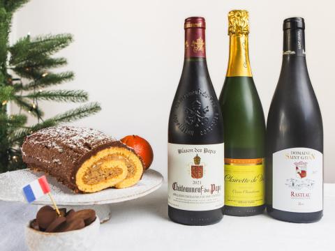 Christmas Yule log photo