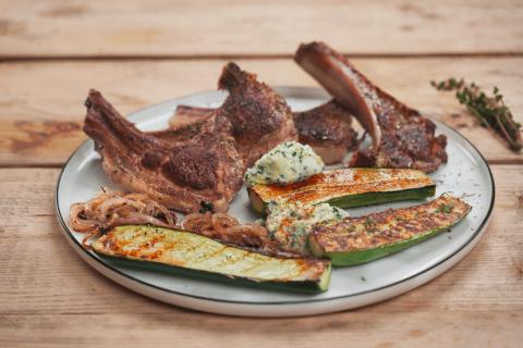 Grilled sisteronn lambs Photos