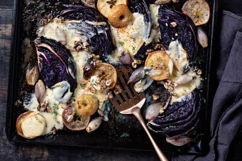 Ofengerösteter Rotkohl