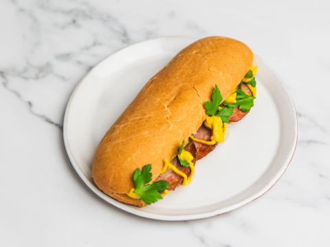 Hot dog Morteau sauasage