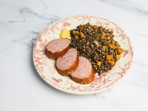 Morteau sausage Puy lentils