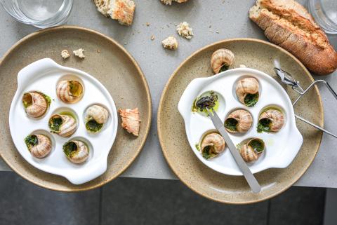 エスカルゴのブルゴーニュ風（フランス産カタツムリのパセリバター焼き