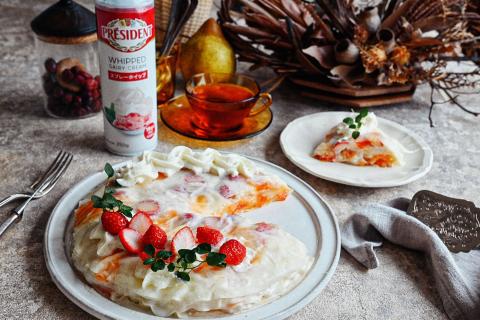 President Mille-Crêpe–Style Cake