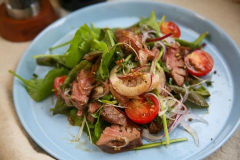 beef tongue salad