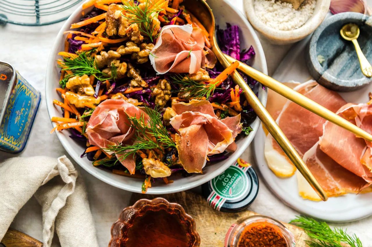 Rotkohl-Karottensalat