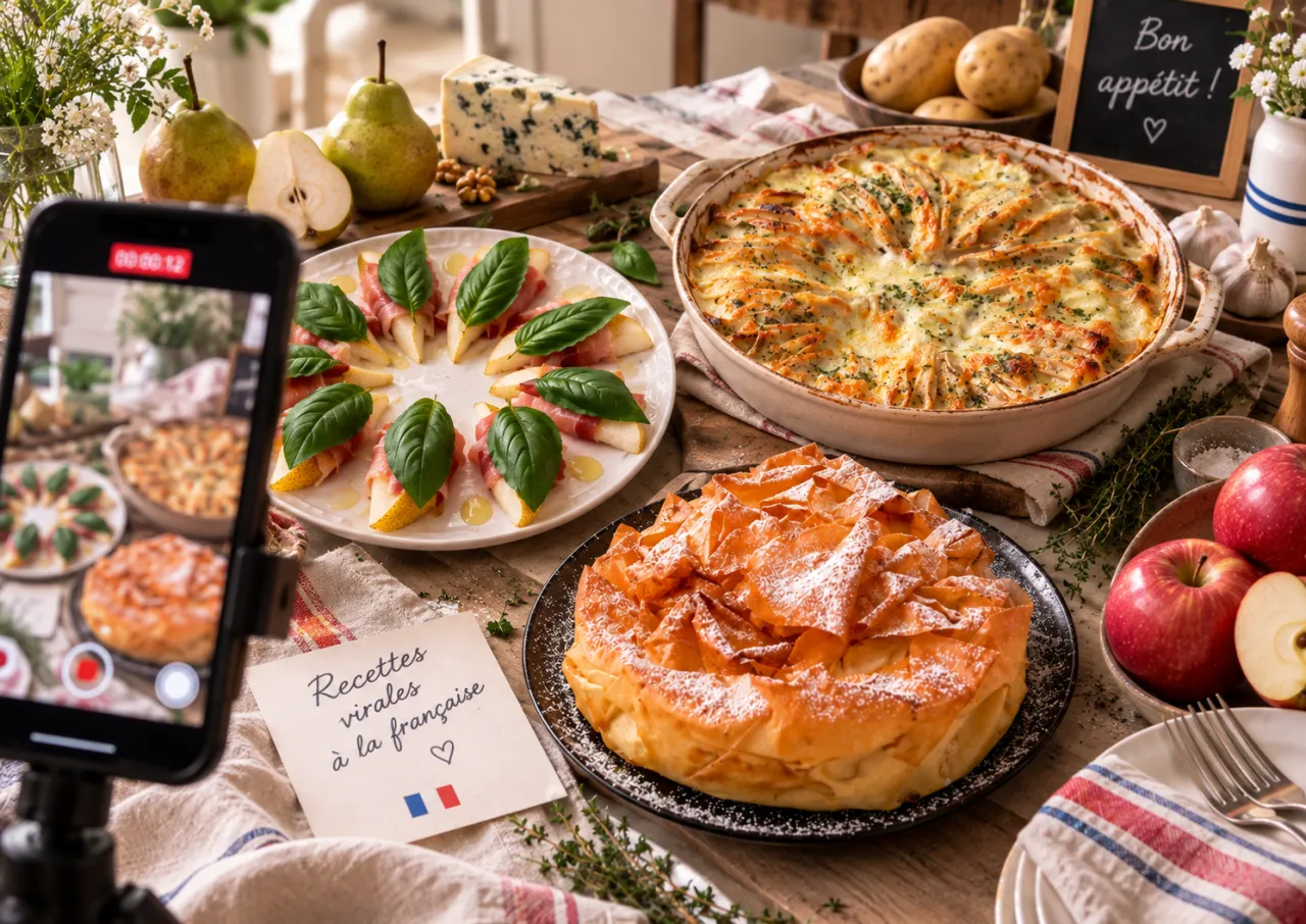 Presentación de los tres platos. 