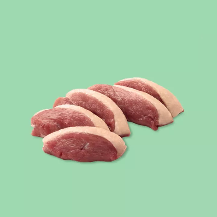 Duck Breast green background