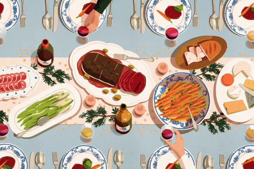 French Festive Table