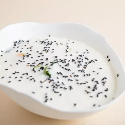 Mousse of haddock, Roquefort and plum 