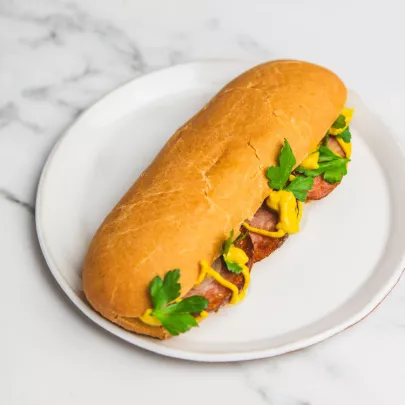 Hot dog Morteau sauasage