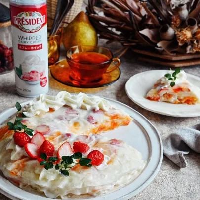 President Mille-Crêpe–Style Cake