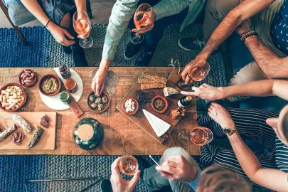 French aperitif table