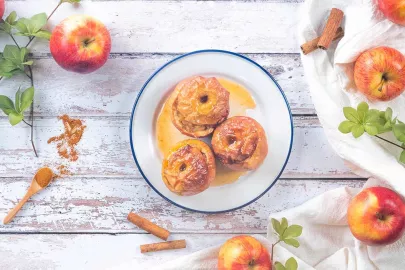 Bratäpfel mit Apfelmus