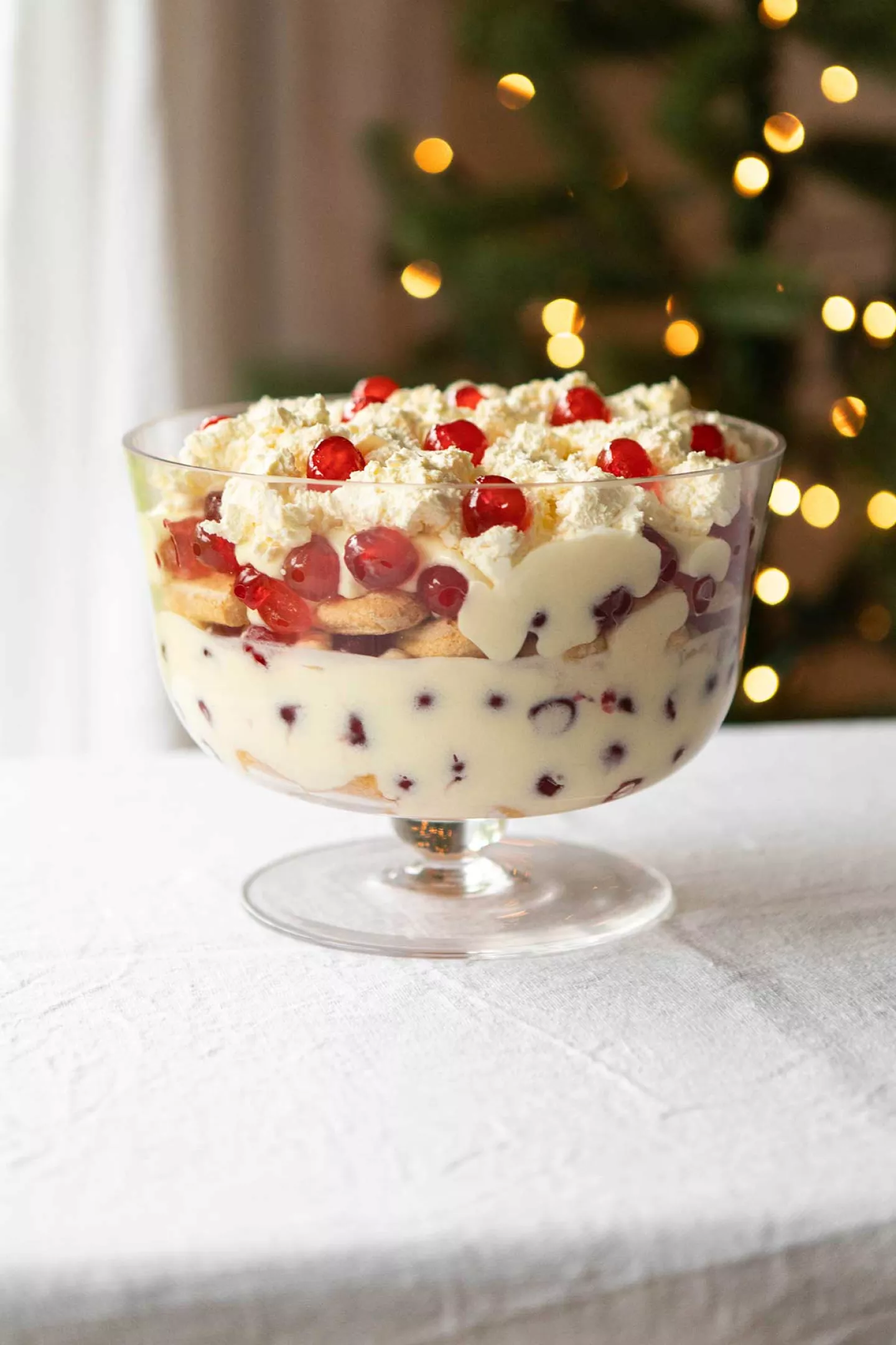 Glace Cherries Triffle