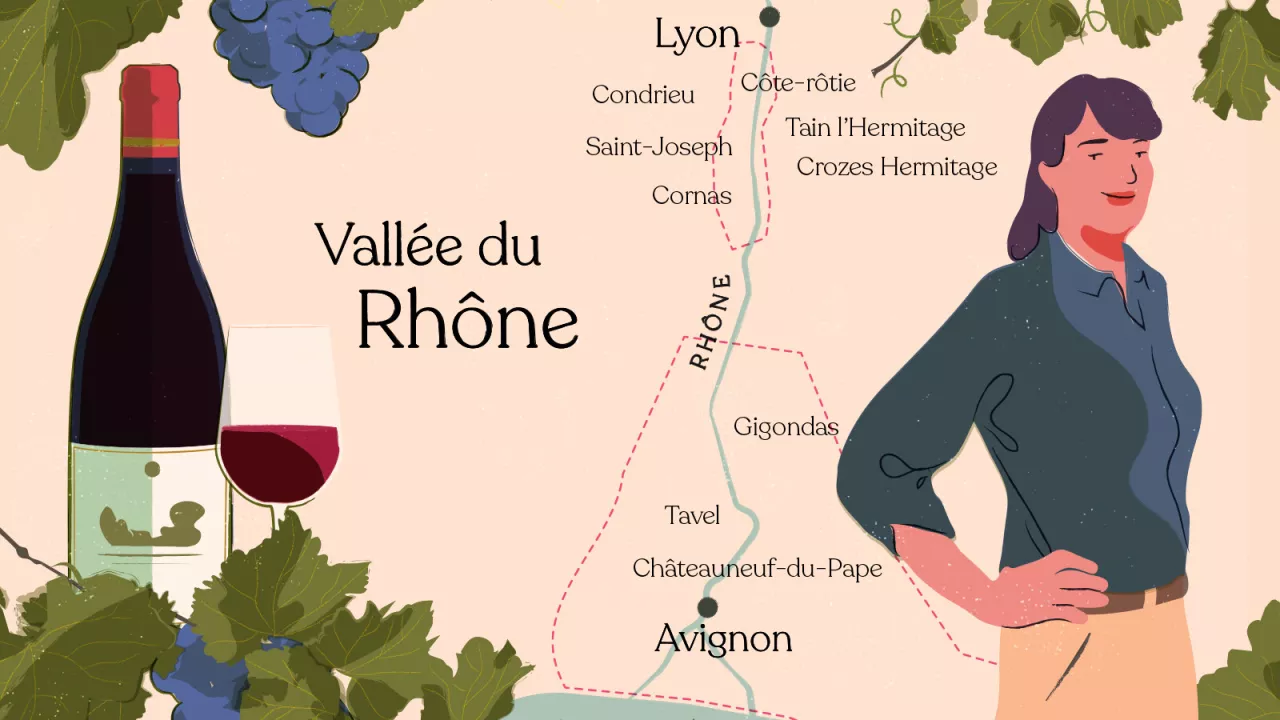 Vallée du Rhone illustration