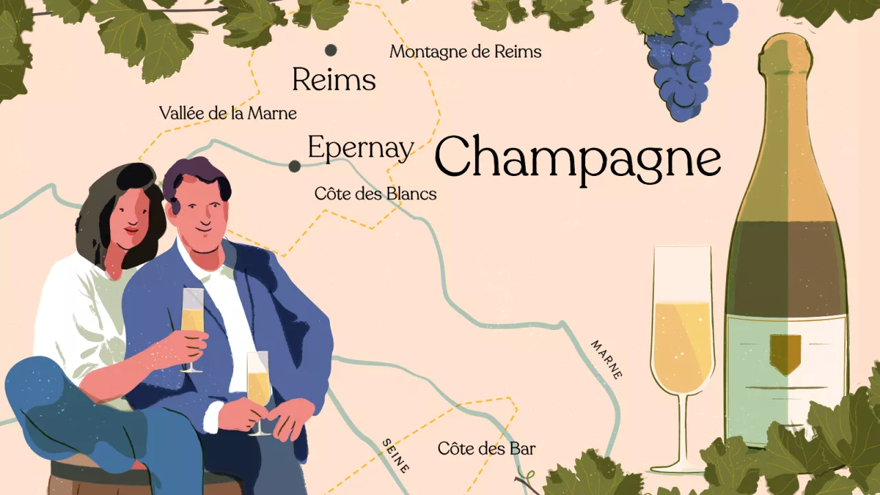 Champagne Terroir Illustration