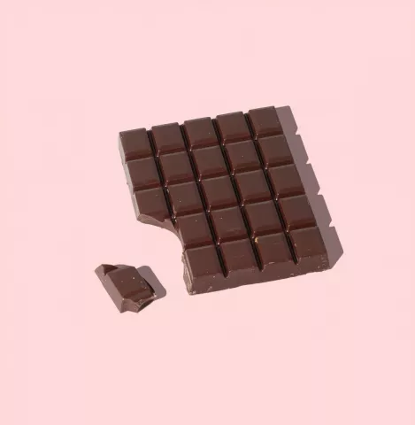 Tableta de chocolate negro para postres 