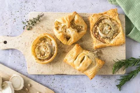 Puff Pastry with Goat Cheese and Apples