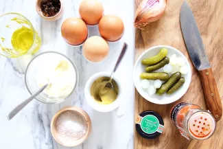 Filled eggs ingredients