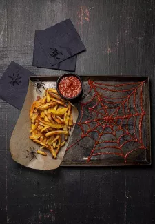 Halloween French Fries with Ketchup