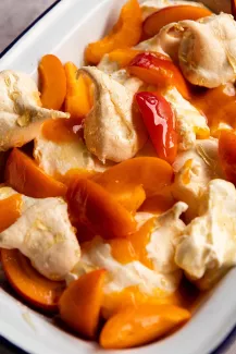 French apricot and Vosges honey Eton mess