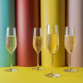 Sparkling wine glasses