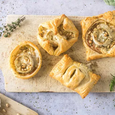 Puff Pastry with Goat Cheese and Apples