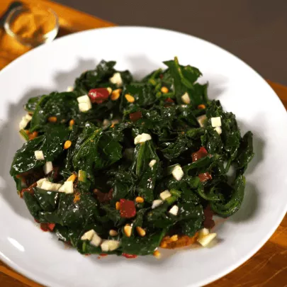 TFM_Sauteed Spinach and Duck