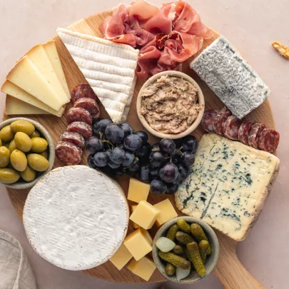 French-Style Cheese and Charcuterie Board 