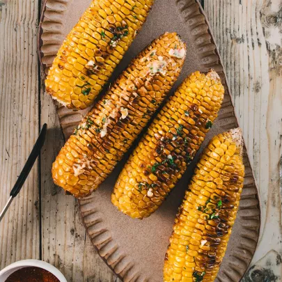 Grilled-corn-cobs