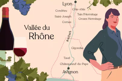 Vallée du Rhone illustration